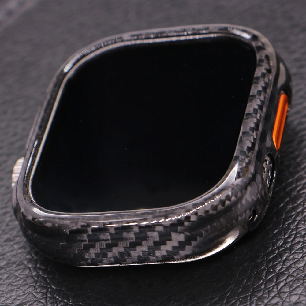 Carbon Fiber Apple Watch 49mm Cover