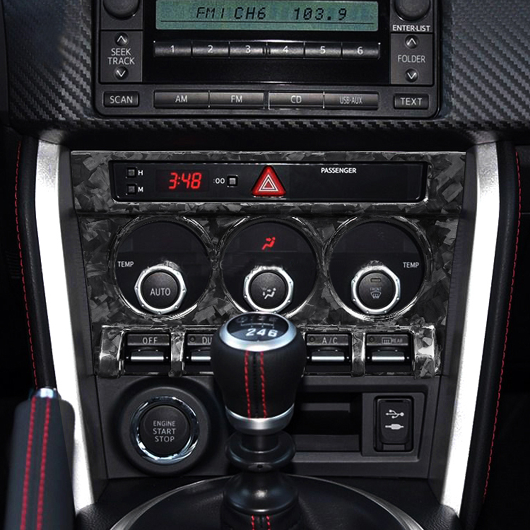 Forged Carbon Fiber AC Control Panel (Subaru BRZ, Toyota 86 - 2012+)