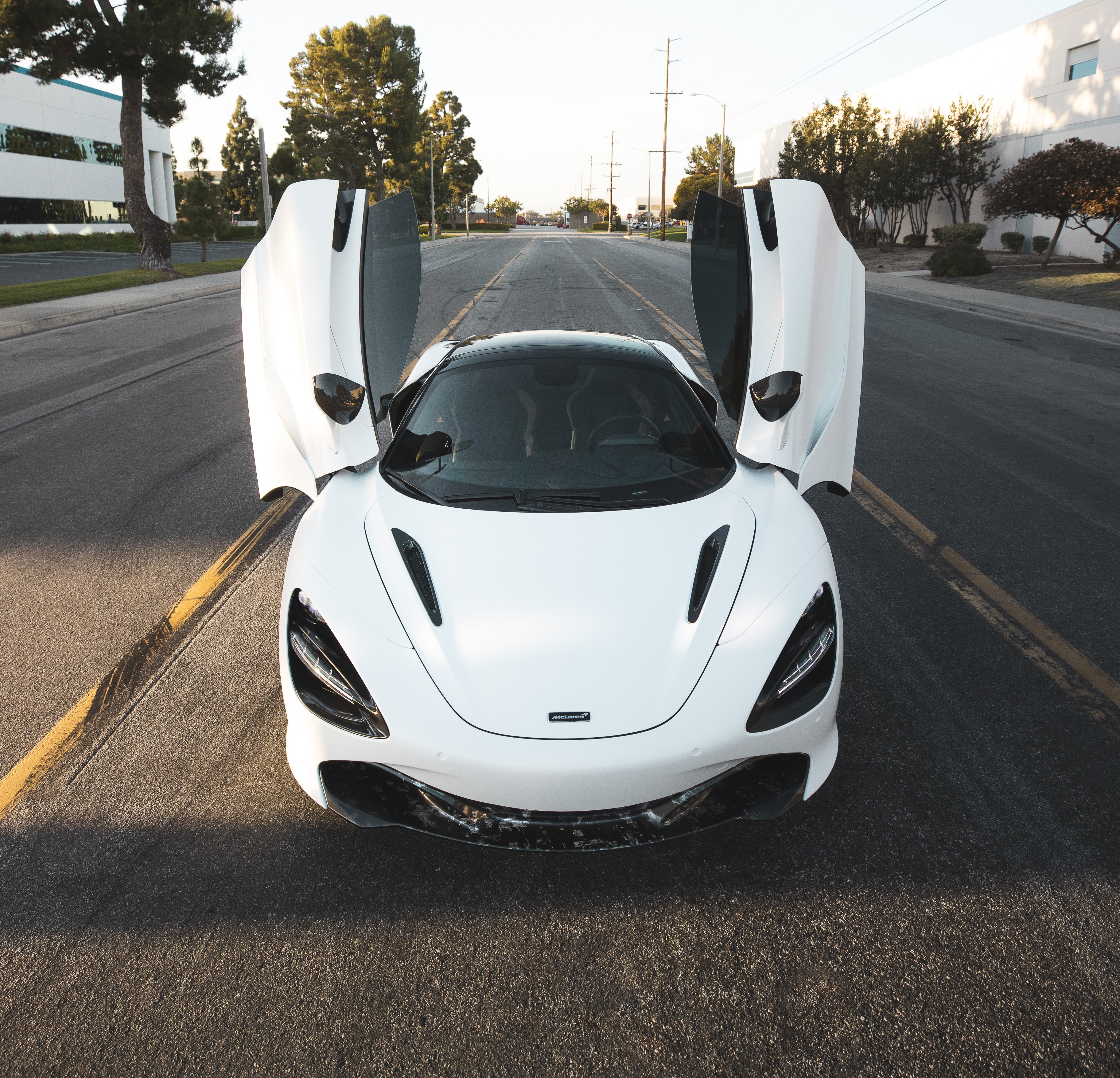 Forged Carbon Fiber Front Lip, Rear Diffuser, Side skirt (For McLaren 720S)