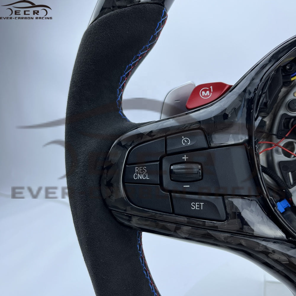 Forged Carbon Fiber Steering Wheel ECR (For BMW M5 G30)