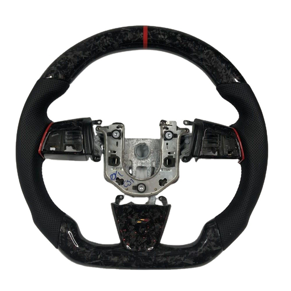 Forged Carbon Fiber Steering Wheel (For Cadillac CTS CTSV)