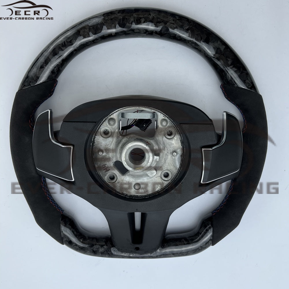 Forged Carbon Fiber Steering Wheel ECR (For BMW M5 G30)