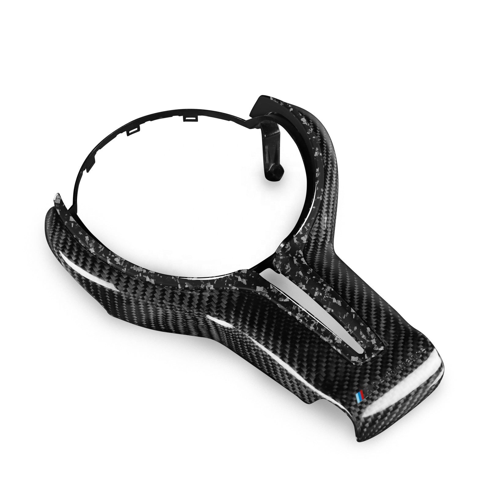 Forged Carbon Fiber Steering Wheel Replacement Cover (For BMW M Series)