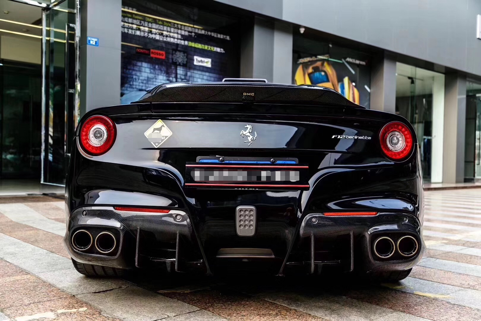 Forged Carbon Fiber Kit - Front Lip, Rear Bumper Diffuser, Trunk Lip & Side Skirt (For Ferrari F12)