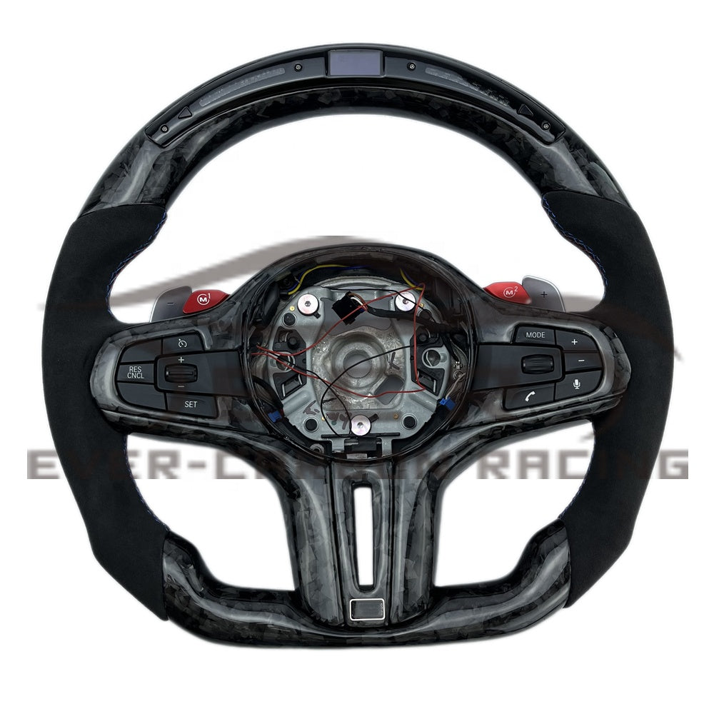 Forged Carbon Fiber Steering Wheel ECR (For BMW M5 G30)