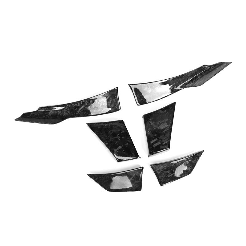 Forged Carbon Fiber Front Canards & Bumper Fins (For BMW 3 Series, 4 Series)