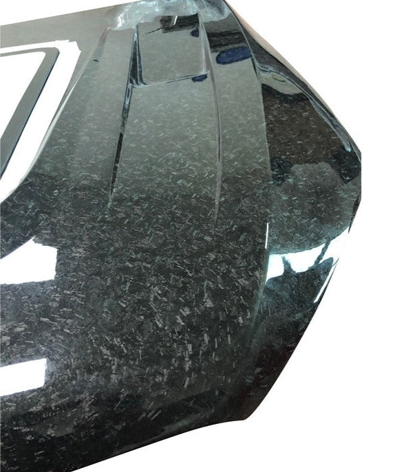 Forged Carbon Fiber Hood Clear Glass (For Mercedes Benz GLC)